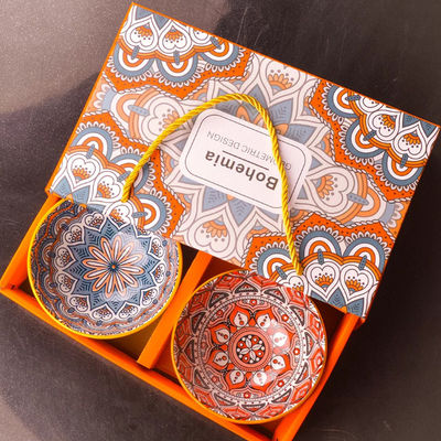 Kotak Pembungkus Alat Makan Gaya Jepang Mangkok Keramik Dinner Set Gift Box