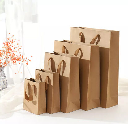 Tas Kertas Kraft Khusus / Tas Belanja Daur Ulang Kompos