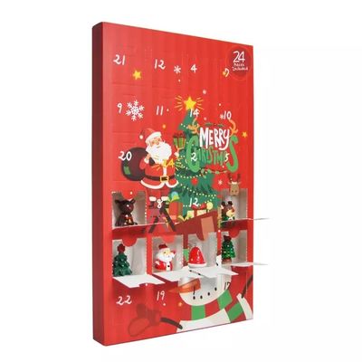 Kotak Hadiah Karton Kejutan Hitung Mundur Bersertifikat ISO Natal