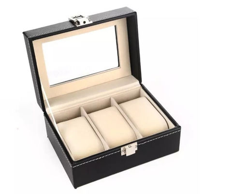 Plywood PU Leather Box Kotak Hadiah Kustom Tahan Lama tahan air ODM BV