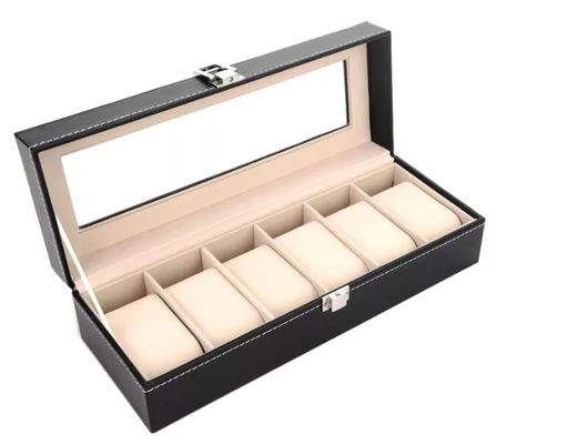 Plywood PU Leather Box Kotak Hadiah Kustom Tahan Lama tahan air ODM BV