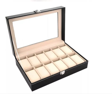 Plywood PU Leather Box Kotak Hadiah Kustom Tahan Lama tahan air ODM BV