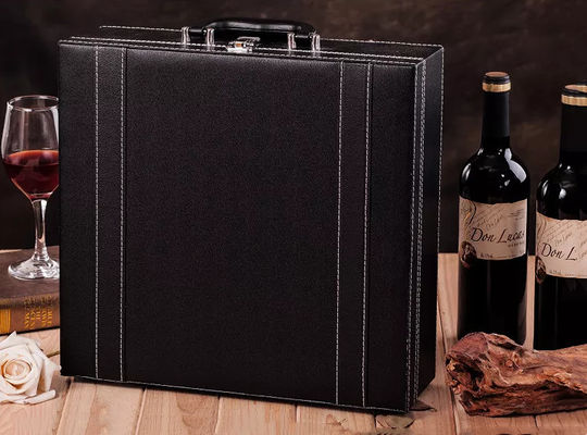 WHISKEY BRANDY Anggur Kotak Kemasan Kotak Hadiah Botol Anggur buatan tangan Embossing