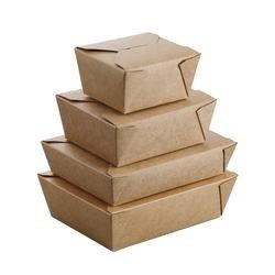 Kotak Kemasan Makanan Sekali Pakai ODM 800ml Kotak Kemasan Makanan Cepat Saji BioDapat terdegradasi