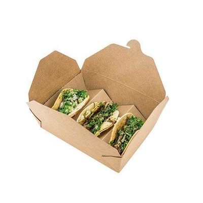 Taco Kotak Kemasan Makanan Disesuaikan Kotak Kertas Karton Bawa Pulang Kotak Makanan