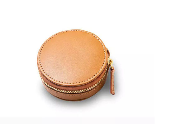 Minimalis PU Leather Box QC Mini Jewelry Box With Zipper Deboss