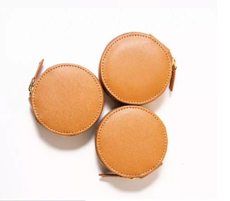 Minimalis PU Leather Box QC Mini Jewelry Box With Zipper Deboss