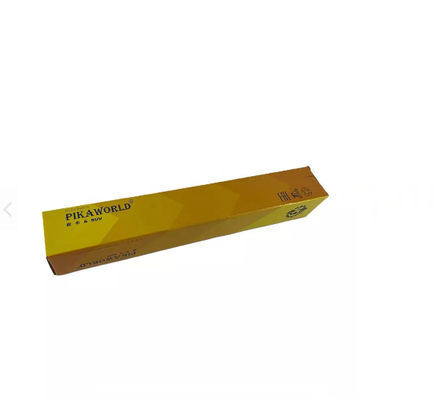 Lipat Kotak Kemasan Kompos Kotak Kertas Kuning Bergelombang Embossing
