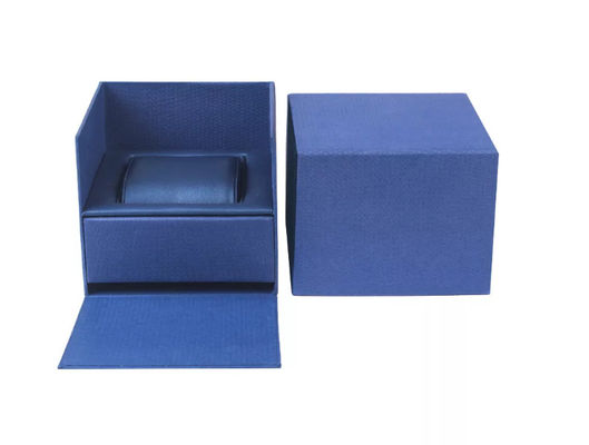 Custom Square World Cover Mens Watch Kotak Perhiasan Dengan Bantal