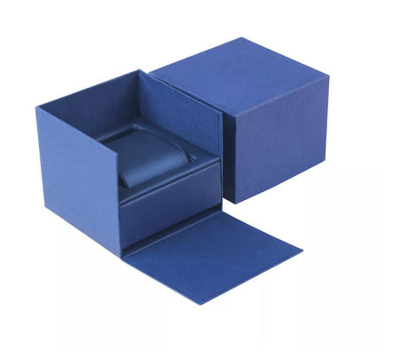 Custom Square World Cover Mens Watch Kotak Perhiasan Dengan Bantal