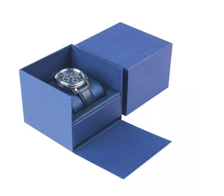 Custom Square World Cover Mens Watch Kotak Perhiasan Dengan Bantal
