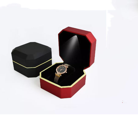 Kotak Kemasan Jam Tangan Octagon OEM Kotak Jam Tangan Led Buatan Tangan