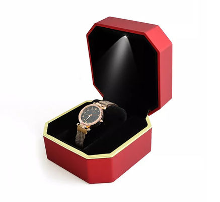 Kotak Kemasan Jam Tangan Octagon OEM Kotak Jam Tangan Led Buatan Tangan