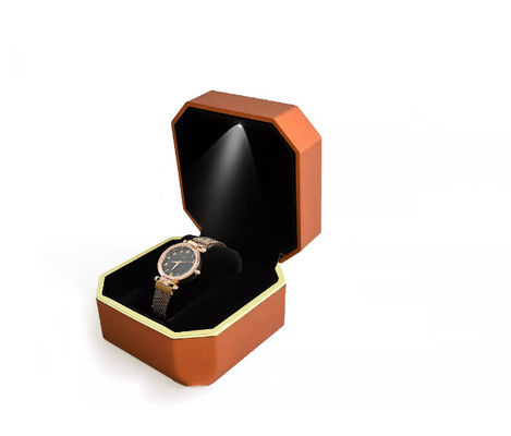 Kotak Kemasan Jam Tangan Octagon OEM Kotak Jam Tangan Led Buatan Tangan