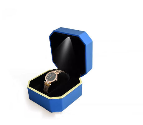 Kotak Kemasan Jam Tangan Octagon OEM Kotak Jam Tangan Led Buatan Tangan
