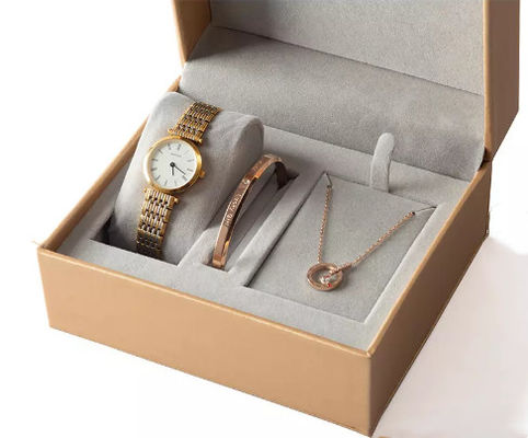 Kotak Kemasan Jam Tangan Ruizhuo Beludru Kelas Atas 15*13*7.6cm