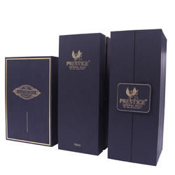 Kotak Hadiah Botol Anggur ROYAL Kotak Kemasan Wiski VODKA Laminasi Mengkilap