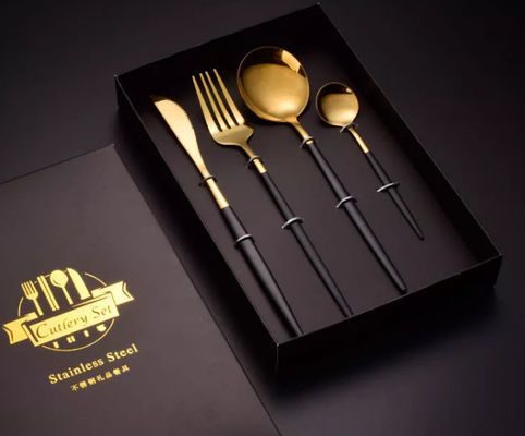 Kotak Kemasan Peralatan Makan Sendok Garpu Dengan Sendok Dan Garpu Stainless Steel 410
