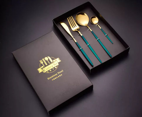 Kotak Kemasan Peralatan Makan Sendok Garpu Dengan Sendok Dan Garpu Stainless Steel 410