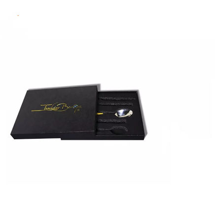 Hot Stamping Logo Dinnerware Packaging Box ISO Cutlery Set Gift Box