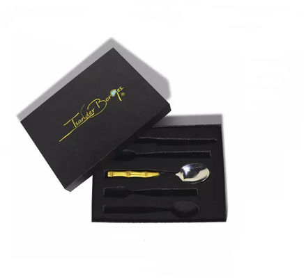 Hot Stamping Logo Dinnerware Packaging Box ISO Cutlery Set Gift Box