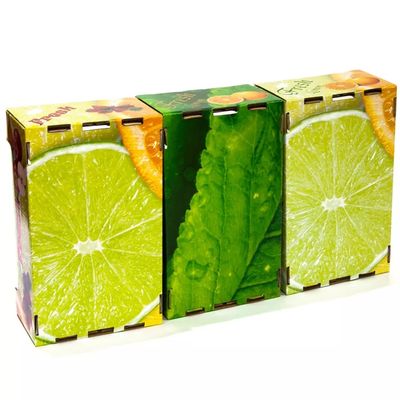 OEM Folding Cardboard Fruit Dan Veg Box Ukuran Disesuaikan