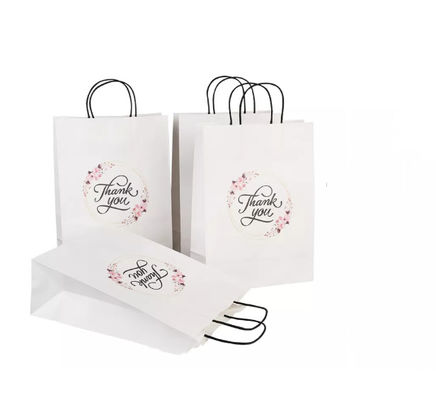 Varnishing Tas Kertas Kraft Kantong Kertas Kraft Cokelat Daur Ulang SGS