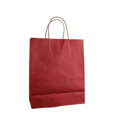 Tangani Tas Tangan Kertas Kraft Tahan Lama Pantone Ambil Tas Makanan