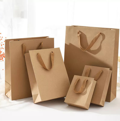 Tas Kertas Kraft Khusus / Tas Belanja Daur Ulang Kompos
