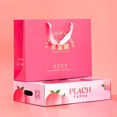 Kotak Kemasan Buah Papan Bergelombang Varnishing Apple Packing Boxes