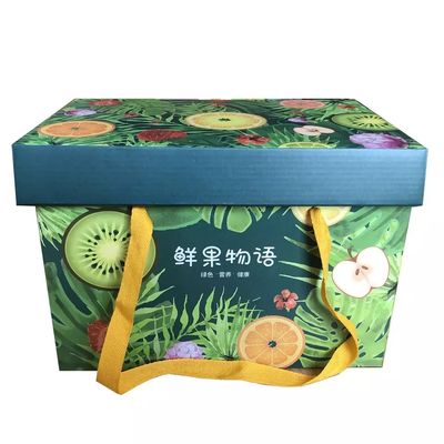 Double Wall Corrugated Box Untuk Kemasan Buah Laminasi/Embossing