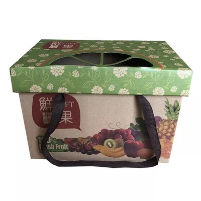 Double Wall Corrugated Box Untuk Kemasan Buah Laminasi/Embossing
