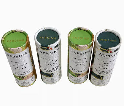 Round Kraft Paper Cardboard Tea Box Karton Tube Box Untuk Daun Teh Makanan