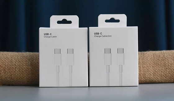 PMS Usb Charger Kabel Data Packing Box Menembus Panas Debossing