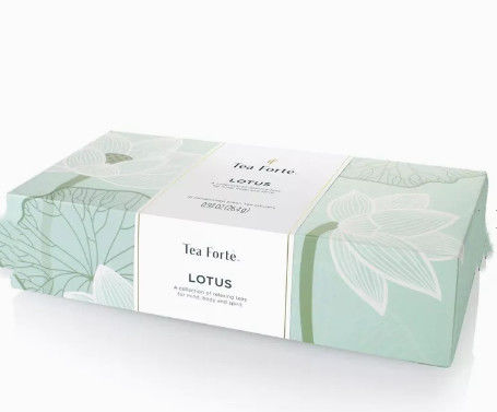 Handmade Ivory Board Tea Cardboard Packaging CMYK Warna Custom Logo