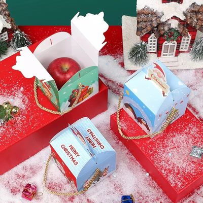 Karton Mewah Kotak Hadiah Permen Liburan 10 * 10 * 10cm Multi Warna