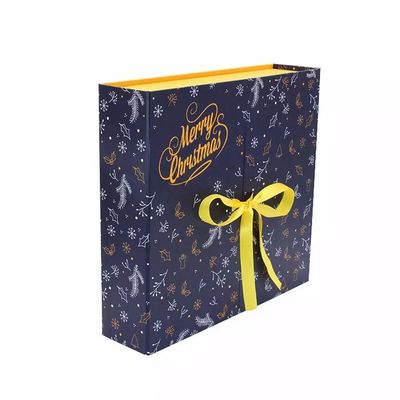 Kotak Hadiah Karton Natal Persegi Panjang OEM ODM Advent Calendar Boxes