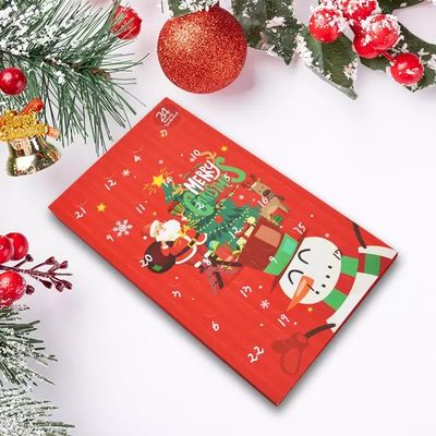 Kotak Hadiah Karton Kejutan Hitung Mundur Bersertifikat ISO Natal