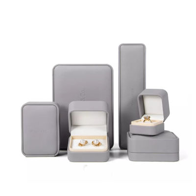 Private Label PU Velvet Necklace Gift Box, Kotak Hadiah Kemasan Perhiasan Mewah