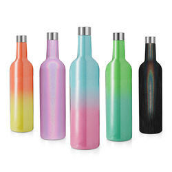 Gelas Anggur Kotak 500ml Set Sublimasi Terisolasi Stainless Steel