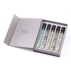 Kotak Hadiah Botol Anggur Laminasi Glossy CMYK Champagne Gift Box Packaging