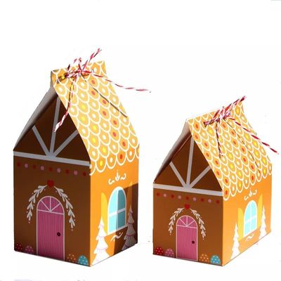 Rumah Bentuk Kotak Hadiah Natal Untuk Karton Sekali Pakai Permen