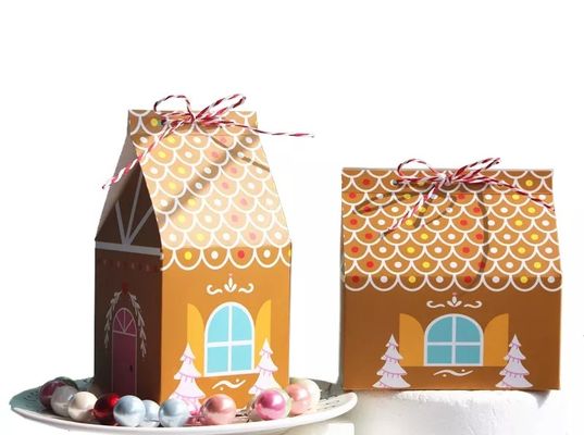 Rumah Bentuk Kotak Hadiah Natal Untuk Karton Sekali Pakai Permen