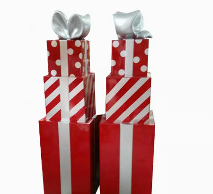 Kotak Hadiah Karton Natal Tahan UV Bukti Air Tinggi 100 / 165cm